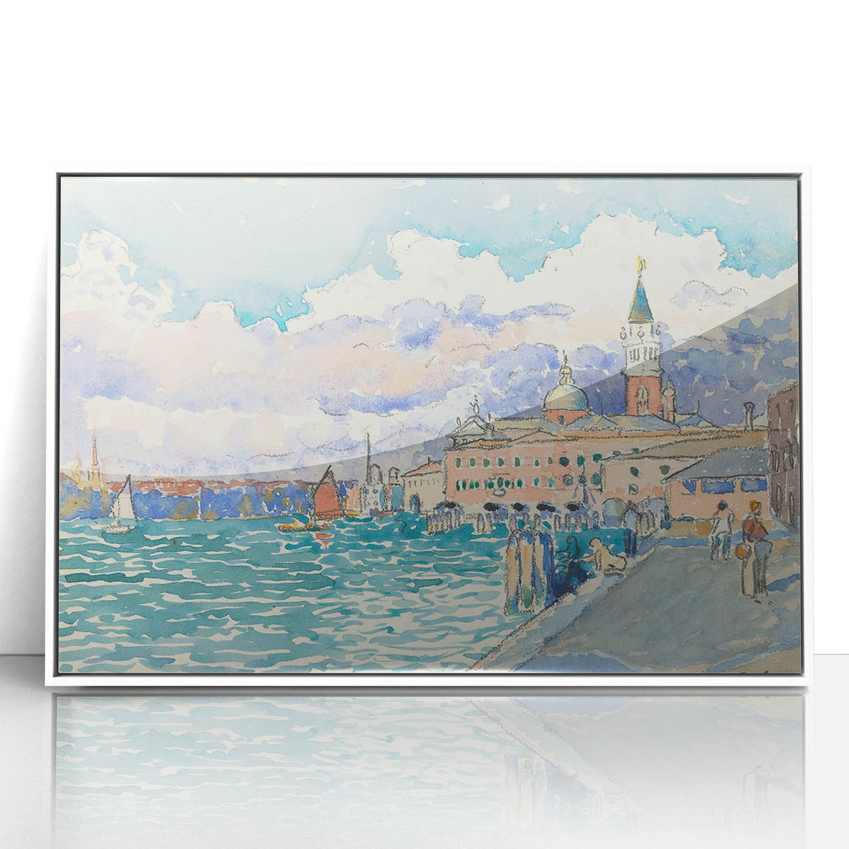 Impressionist Venice Wall Art - Claude Monet-Style Landscape Painting