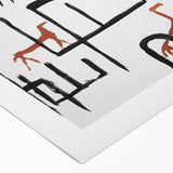 Modern Wall Art: Abstract Animal Enclosure in Black and Earthy Tones