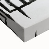 Modern Wall Art: Abstract Animal Enclosure in Black and Earthy Tones