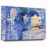 Venice Night Festival Impressionist Art - Claude Monet-Style Print