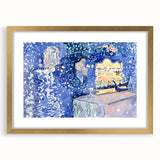 Venice Night Festival Impressionist Art - Claude Monet-Style Print