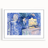 Venice Night Festival Impressionist Art - Claude Monet-Style Print