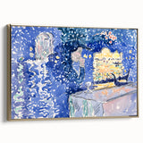 Venice Night Festival Impressionist Art - Claude Monet-Style Print