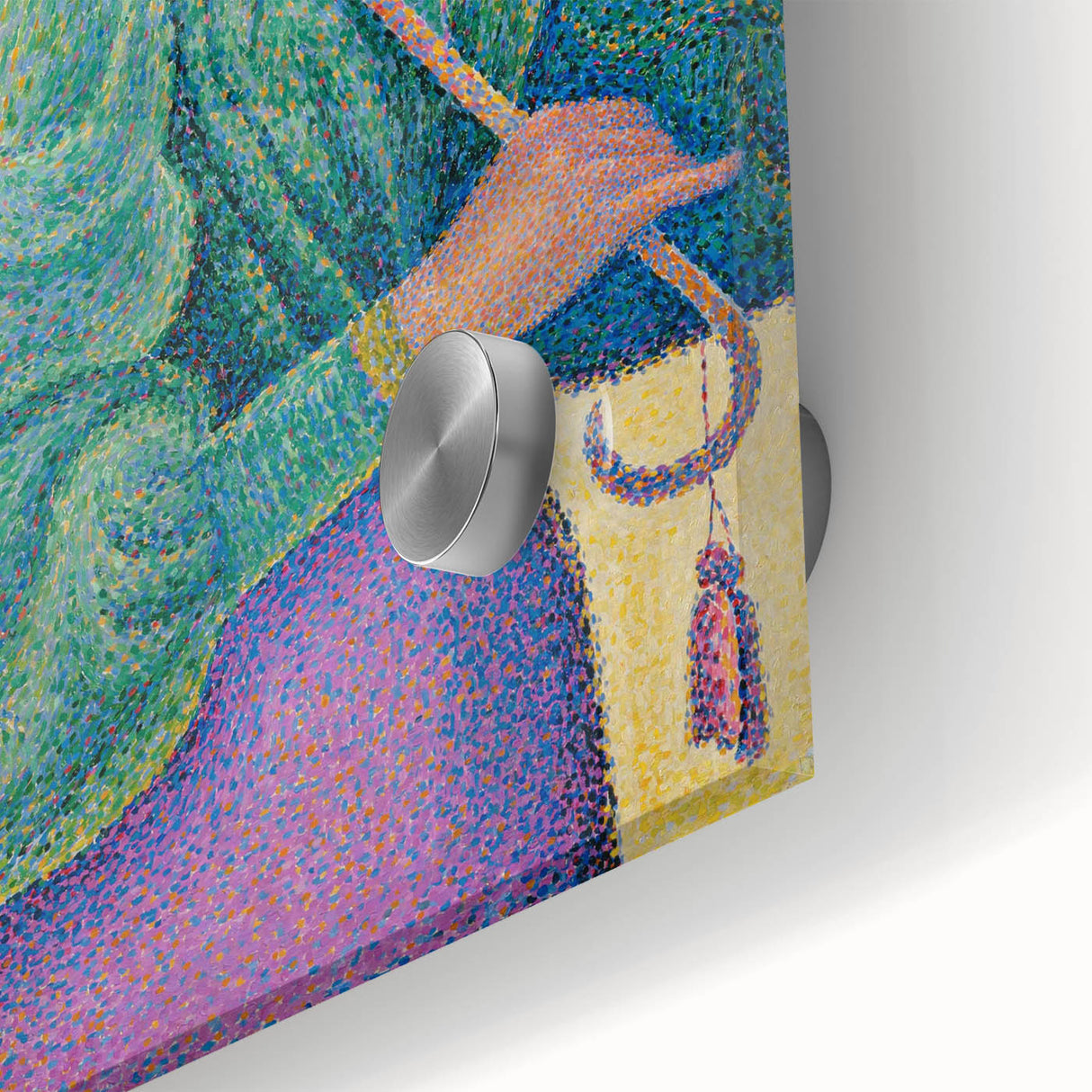 Femme à l'Ombrelle Modern Wall Art – Vibrant Pointillist Decor