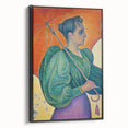 Femme à l'Ombrelle Modern Wall Art – Vibrant Pointillist Decor