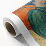 Femme à l'Ombrelle Modern Wall Art – Vibrant Pointillist Decor