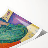 Femme à l'Ombrelle Modern Wall Art – Vibrant Pointillist Decor