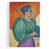 Femme à l'Ombrelle Modern Wall Art – Vibrant Pointillist Decor