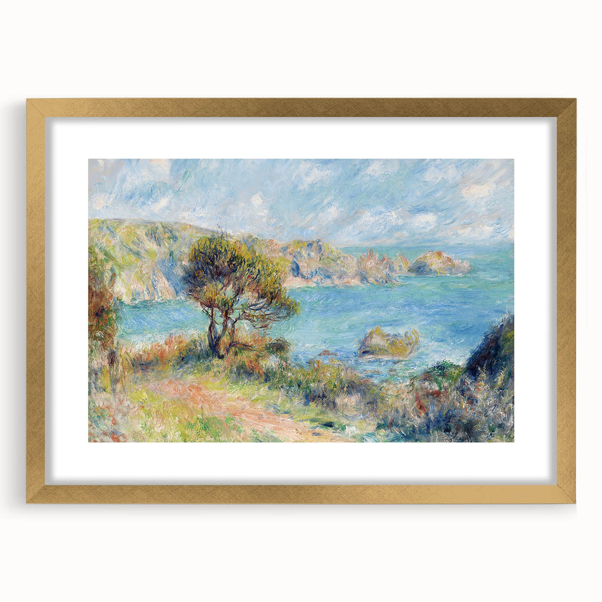 Renoir's View at Guernsey - French Impressionist Landscape Wall Art