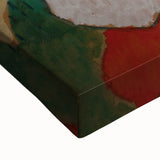 Modern Wall Art: Vibrant Abstract Oriental Scene in Bold Colors