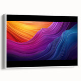 Framed canvas art depicting a serene cave landscape with earthy tones and detailed textures, showcased from a side view against a white background. Ideal for home decor enthusiasts seeking natural-themed artwork.