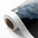 Vibrant landscape artwork depicting dramatic cliffs at sunset on rolled canvas, showcasing rich colors and intricate details, perfect for home decor or art enthusiasts.