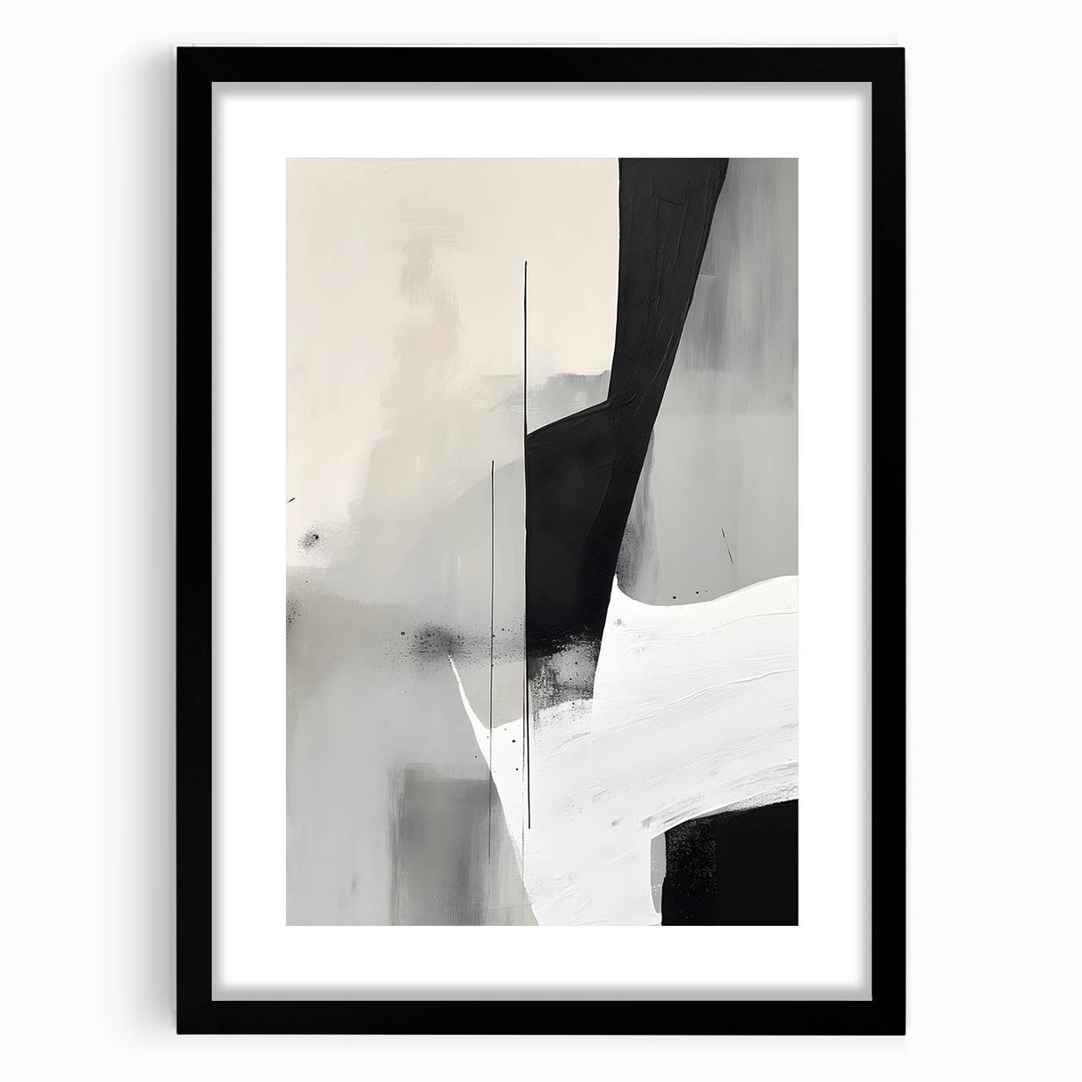 Acrylic and Canvas Art for Dining Spaces – Black & White Print