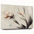 Soft Floral Living Room Wall Art – Modern Canvas & Framed Print