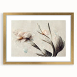 Soft Floral Living Room Wall Art – Modern Canvas & Framed Print