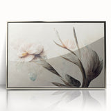 Soft Floral Living Room Wall Art – Modern Canvas & Framed Print