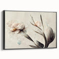 Soft Floral Living Room Wall Art – Modern Canvas & Framed Print