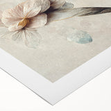 Soft Floral Living Room Wall Art – Modern Canvas & Framed Print