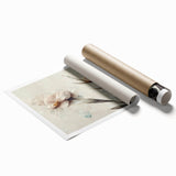 Soft Floral Living Room Wall Art – Modern Canvas & Framed Print