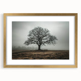 Solitary Tree in Fog Office Wall Art – Modern Corporate Decor