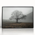 Solitary Tree in Fog Office Wall Art – Modern Corporate Decor
