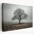 Solitary Tree in Fog Office Wall Art – Modern Corporate Decor