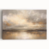 Abstract landscape wall art on stretched canvas, showcasing vibrant colors and intricate textures, perfect for modern home decor or office spaces.