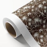Elegant Palm Grove Art Deco Wall Art – Brown & White Vintage Print