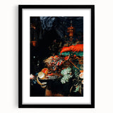 Baroque Still Life Art - Antique Fruit and Lobster Print for Home Décor