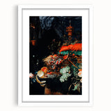 Baroque Still Life Art - Antique Fruit and Lobster Print for Home Décor