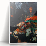 Baroque Still Life Art - Antique Fruit and Lobster Print for Home Décor