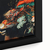 Baroque Still Life Art - Antique Fruit and Lobster Print for Home Décor