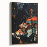 Baroque Still Life Art - Antique Fruit and Lobster Print for Home Décor