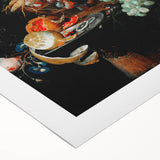 Baroque Still Life Art - Antique Fruit and Lobster Print for Home Décor