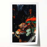 Baroque Still Life Art - Antique Fruit and Lobster Print for Home Décor
