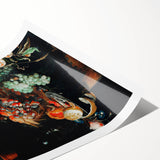 Baroque Still Life Art - Antique Fruit and Lobster Print for Home Décor