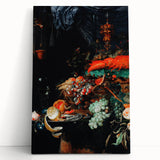 Baroque Still Life Art - Antique Fruit and Lobster Print for Home Décor