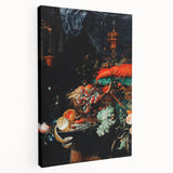 Baroque Still Life Art - Antique Fruit and Lobster Print for Home Décor