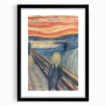 Expressionist Art: "The Scream" Iconic Abstract Expressionism Wall Decor