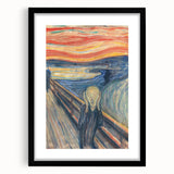 Expressionist Art: "The Scream" Iconic Abstract Expressionism Wall Decor