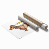 Extra large rolled print featuring a floral design in soft pastel shades, ideal for classy bathroom wall art.