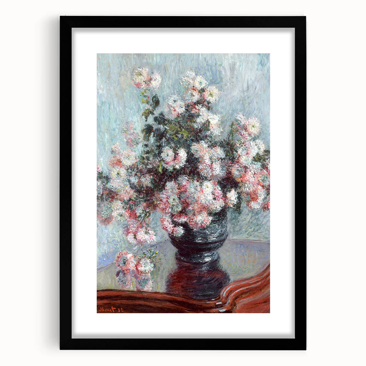Impressionist Floral Art - Alfred William Finch’s Chrysanthemums Print