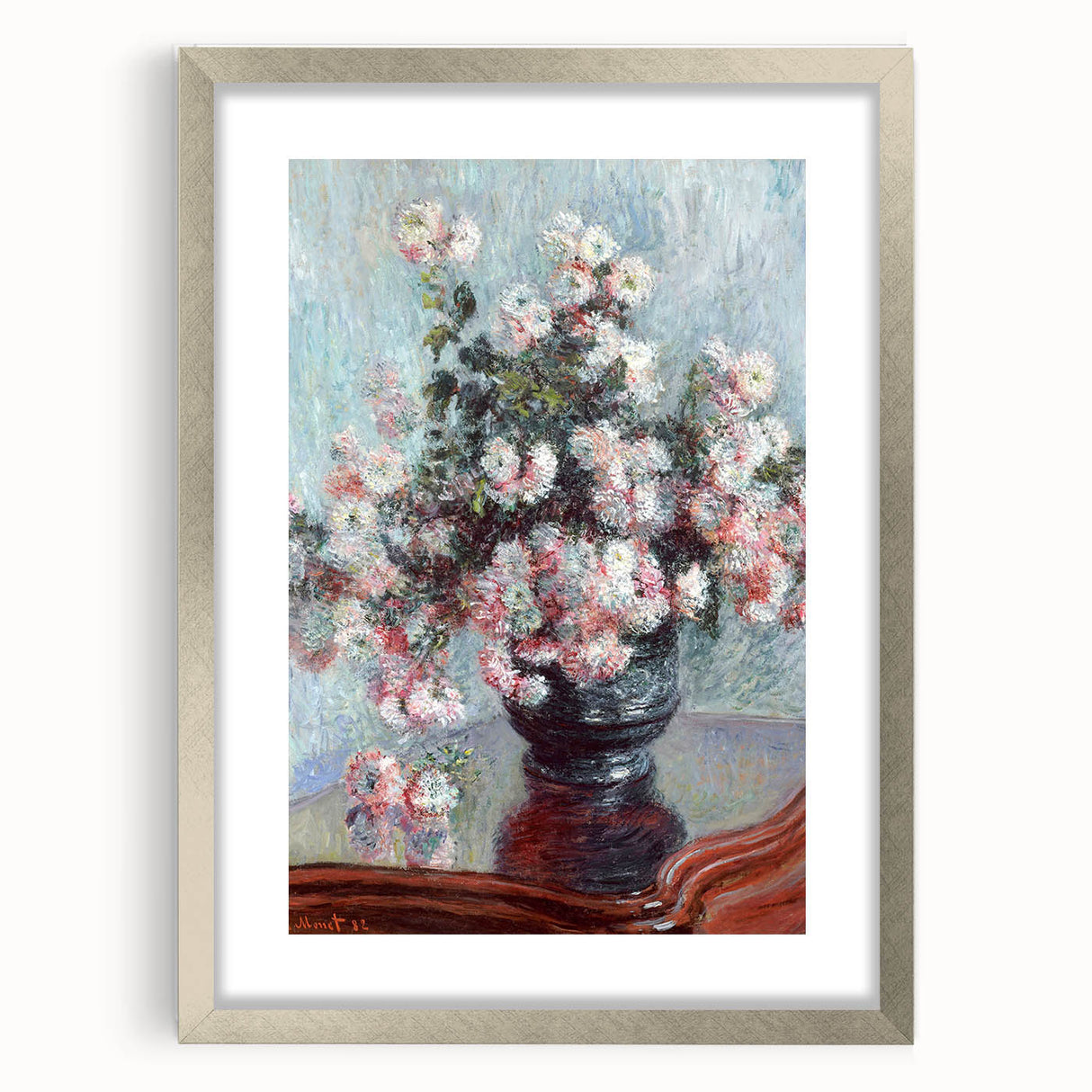 Impressionist Floral Art - Alfred William Finch’s Chrysanthemums Print