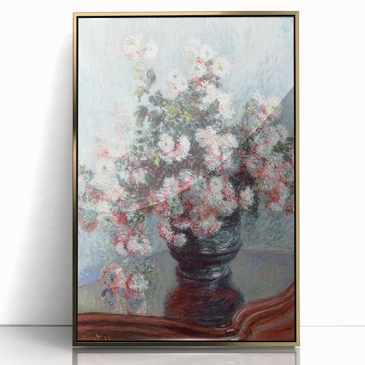 Impressionist Floral Art - Alfred William Finch’s Chrysanthemums Print
