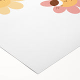 Children’s Wall Decor - Playful Floral Kids Room Art Prints