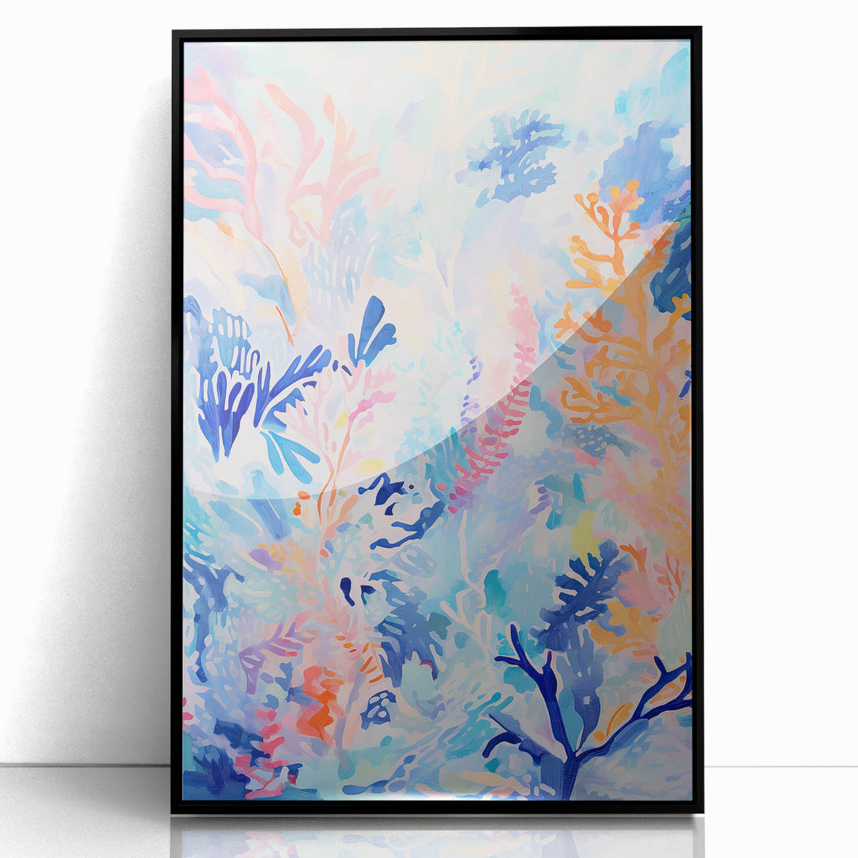 Acrylic Glass Art for Kids Rooms – Ocean Coral Wall Art