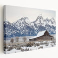 Landscape canvas print showcasing a vibrant barn design with a rustic aesthetic, featuring rich colors and detailed textures, perfect for home décor.
