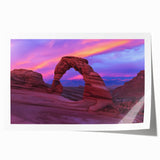 Vibrant landscape print showcasing majestic canyons in rich earthy tones, rolled for easy shipping and display, perfect for home decor enthusiasts and nature lovers.