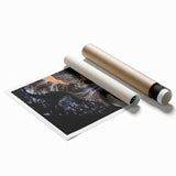 Extra large rolled print featuring close-up floral elements in soft pastel colors, ideal for classy bathroom wall art.