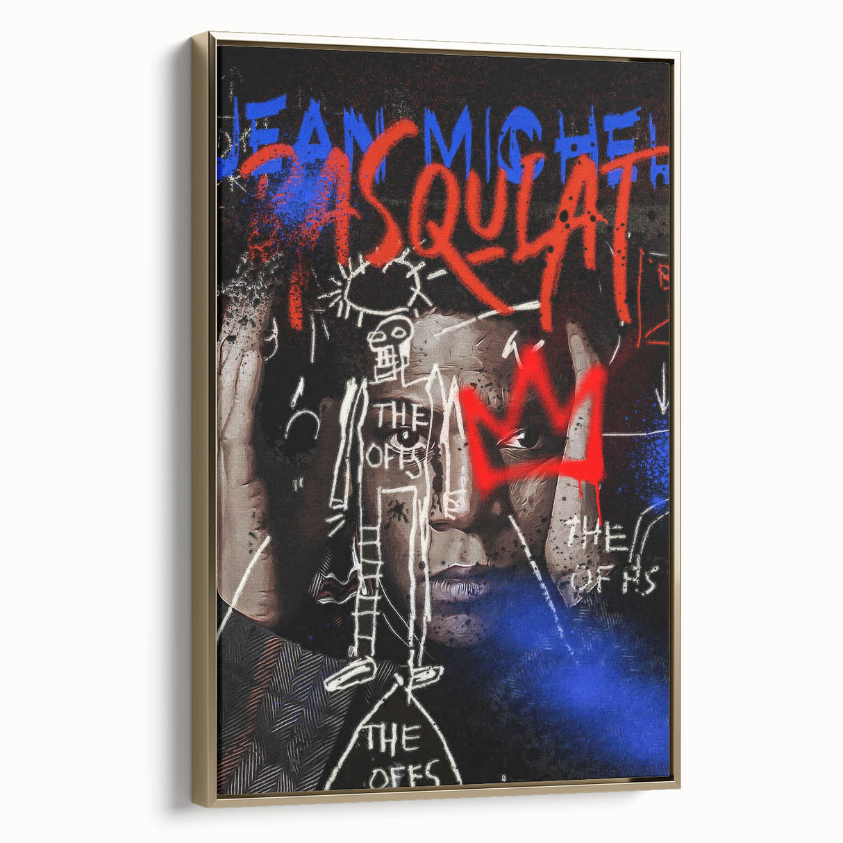 Basquiat Pop Art Wall Art - Bold Graffiti-Inspired Canvas Print